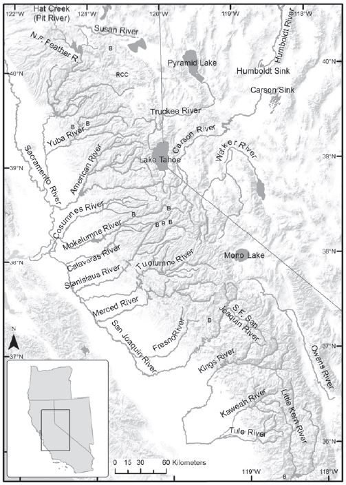 Historic Beaver Range in Sierra Nevada