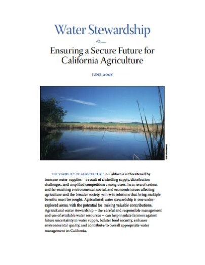 Ensuring a Secure Future for California Agriculture