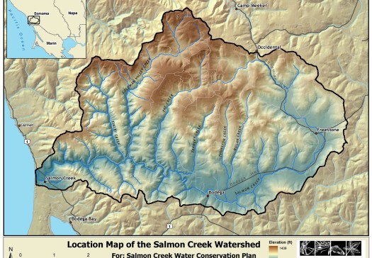 Salmon Creek Watershed Map