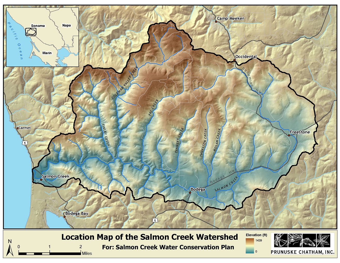 Salmon Creek Watershed Map