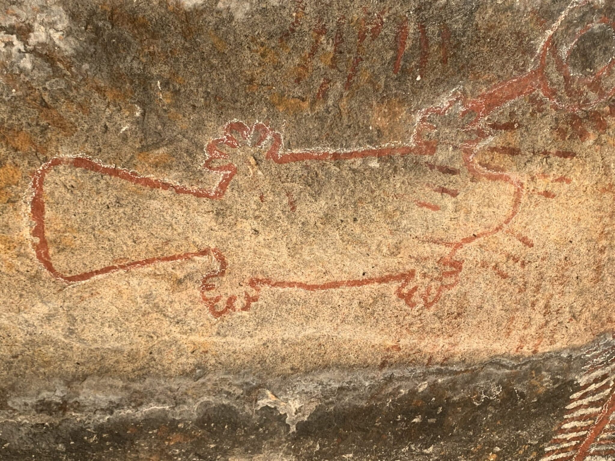 Painted rock beaver pictograph (Image: Tule River Tribe)